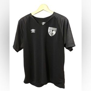 NWOT Umbro FC Manchester jersey, black on black, L